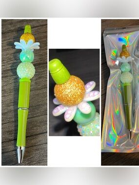 Flower beaded focal pen